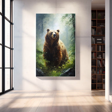 Bear in the Woods Painting